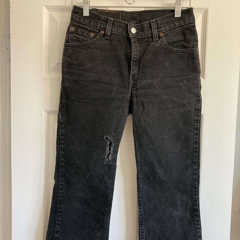 Levi’s 517 Black Slim Fit Boot Cut Cropped / Size 5 S Jr